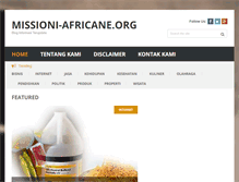 Tablet Screenshot of missioni-africane.org